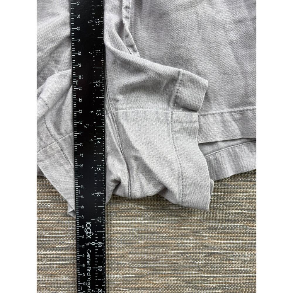 Gap Rib Pull On Shorts Womens Size XL Gray Garment Dye Drawstring - Picture 8 of 9